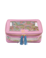 Metallic Light Pink Tile Storage Bag