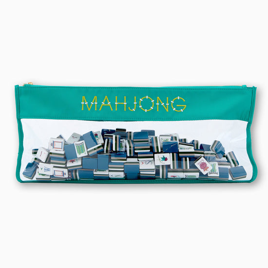 Aqua Bamboo Bag - Oh My Mahjong