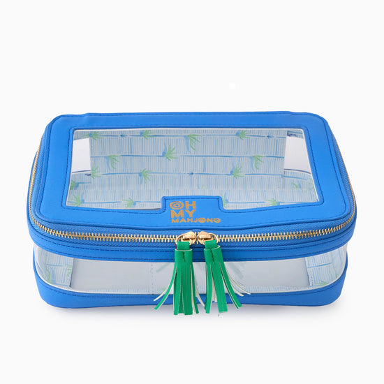 Blue Tile Storage Bag - Oh My Mahjong