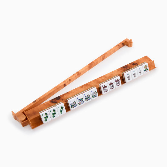 Burl Rack and Pusher Set - Oh My Mahjong