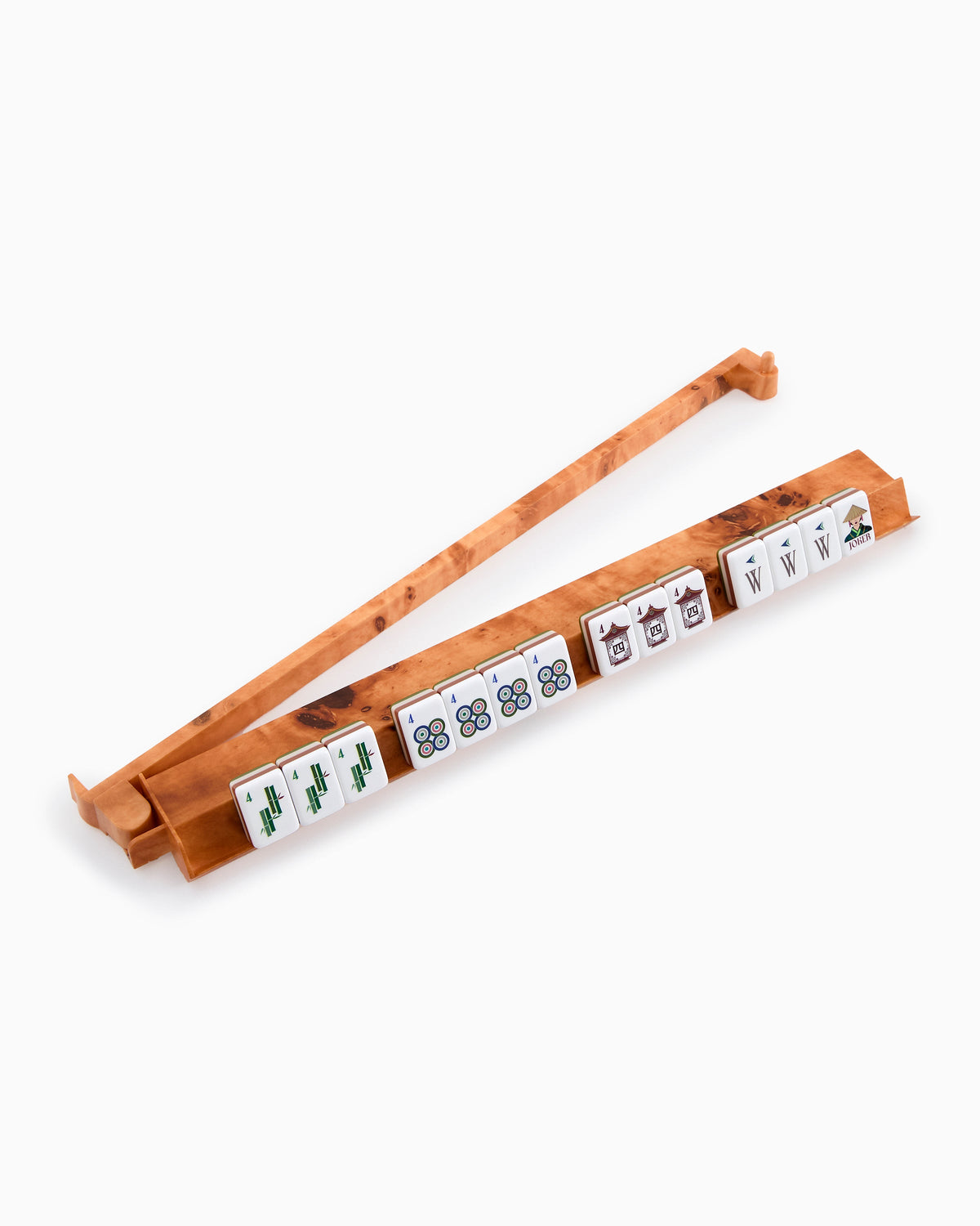 Burl Rack and Pusher Set - Oh My Mahjong