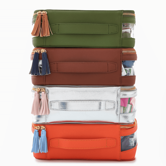 Cognac Tile Storage Bag - Oh My Mahjong