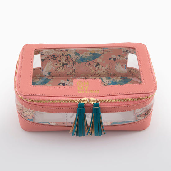 Coral Tile Storage Bag - Oh My Mahjong