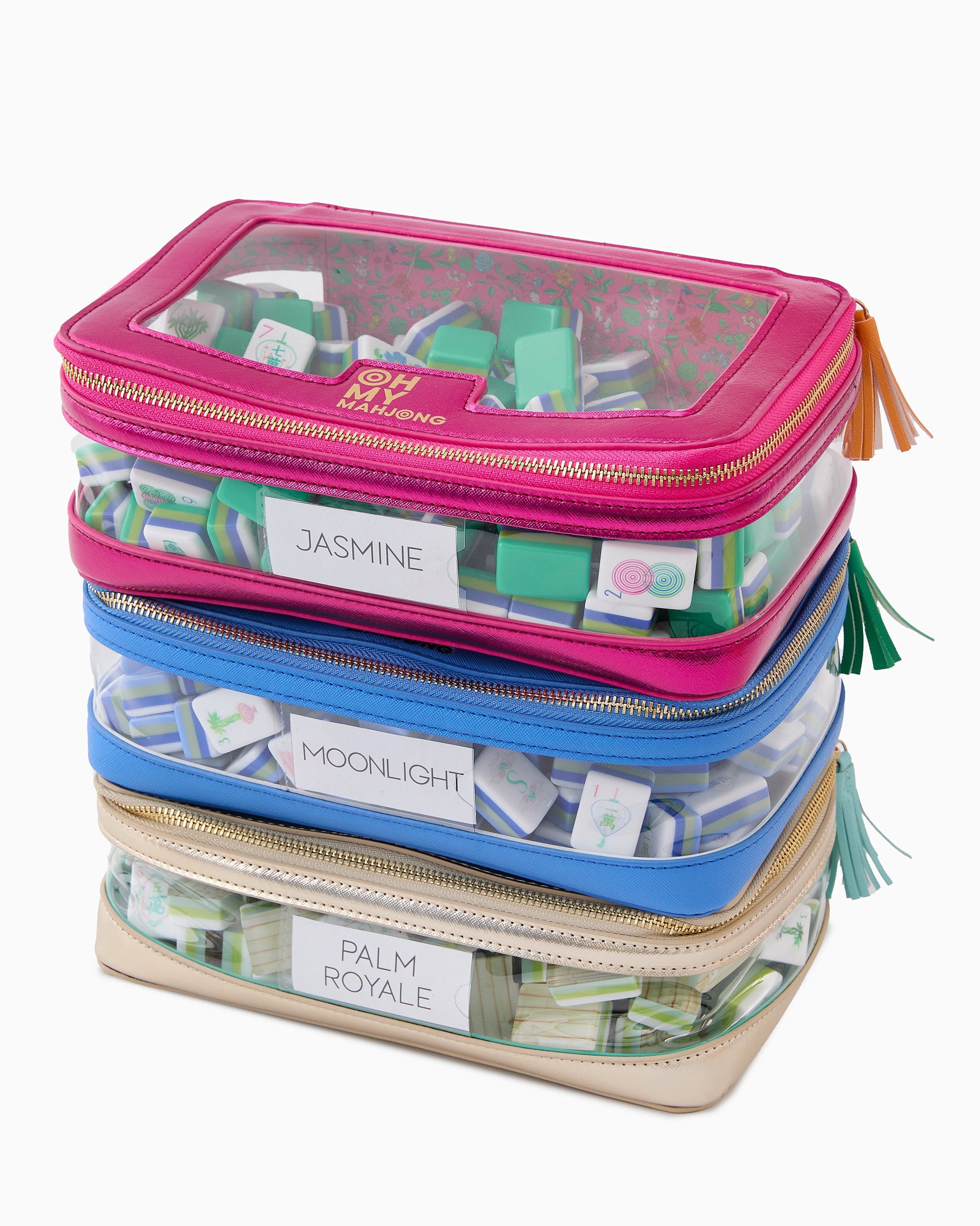 Gold Tile Storage Bag - Oh My Mahjong