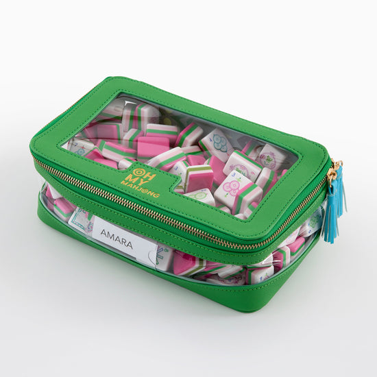 Green Tile Storage Bag - Oh My Mahjong
