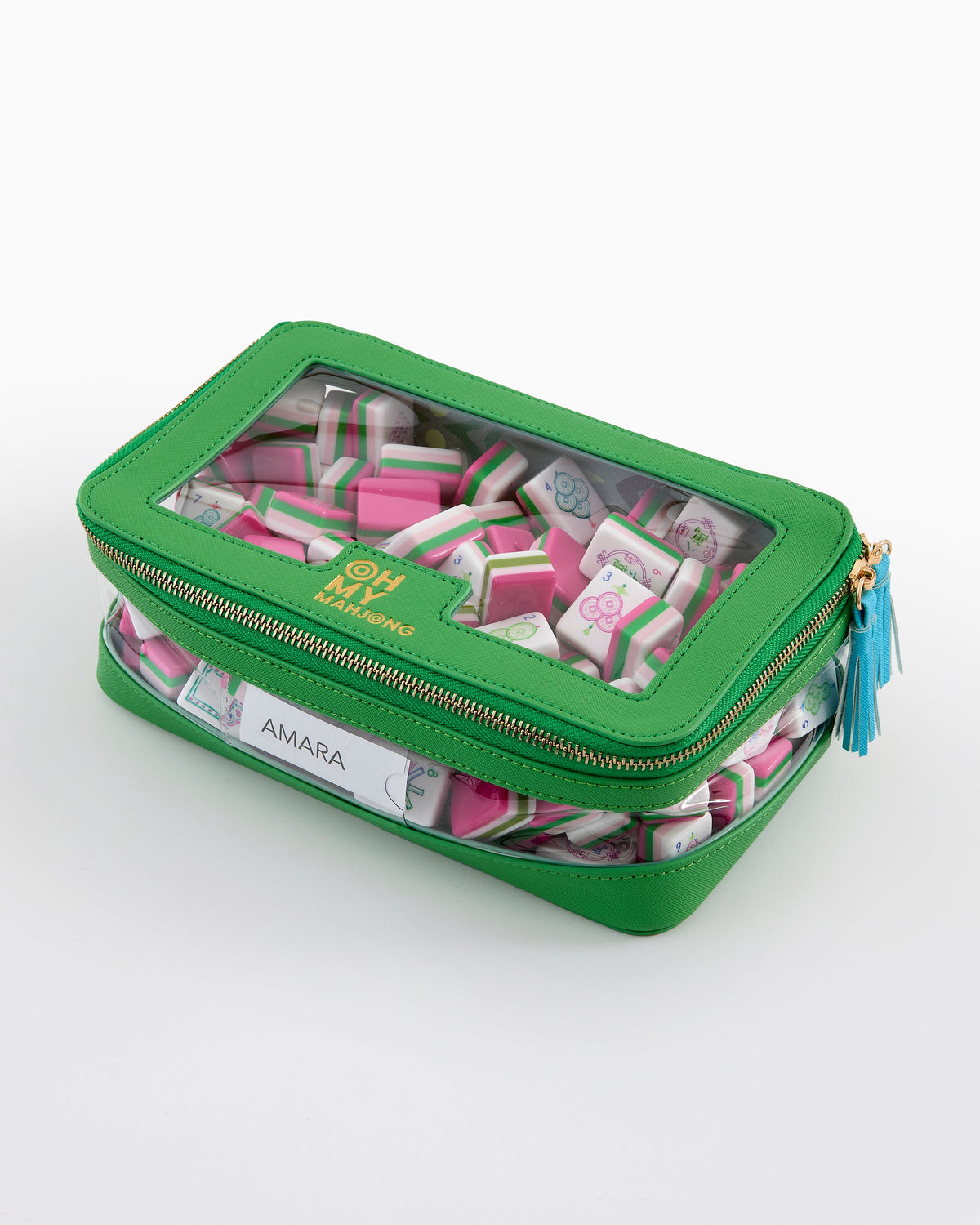 Green Tile Storage Bag - Oh My Mahjong