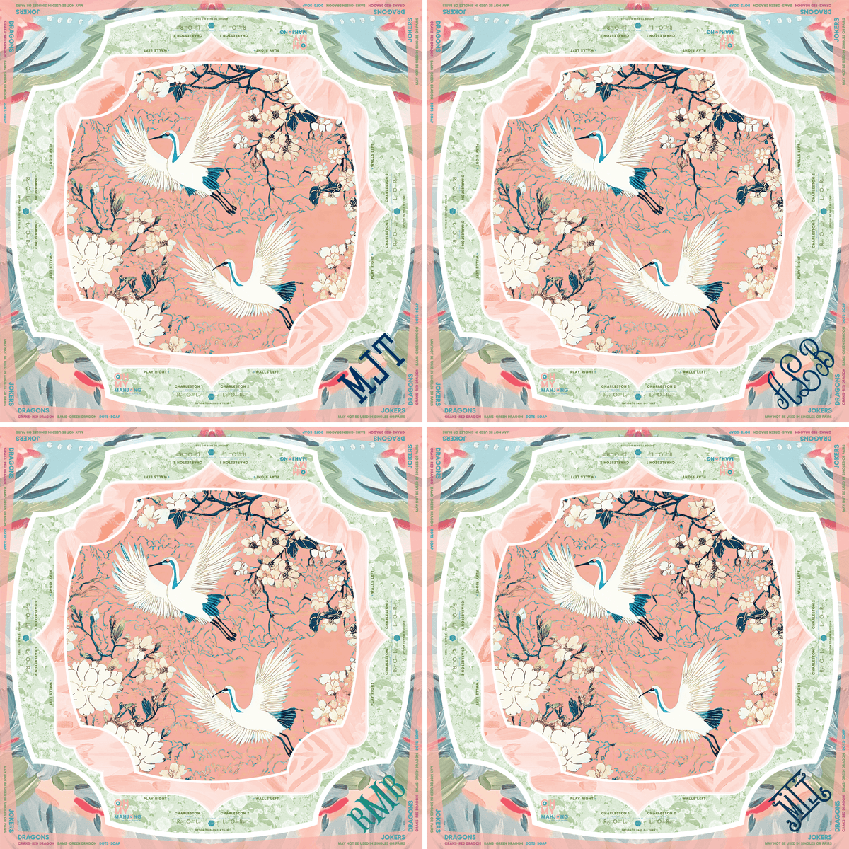 Heron Mat in Tube - Oh My Mahjong