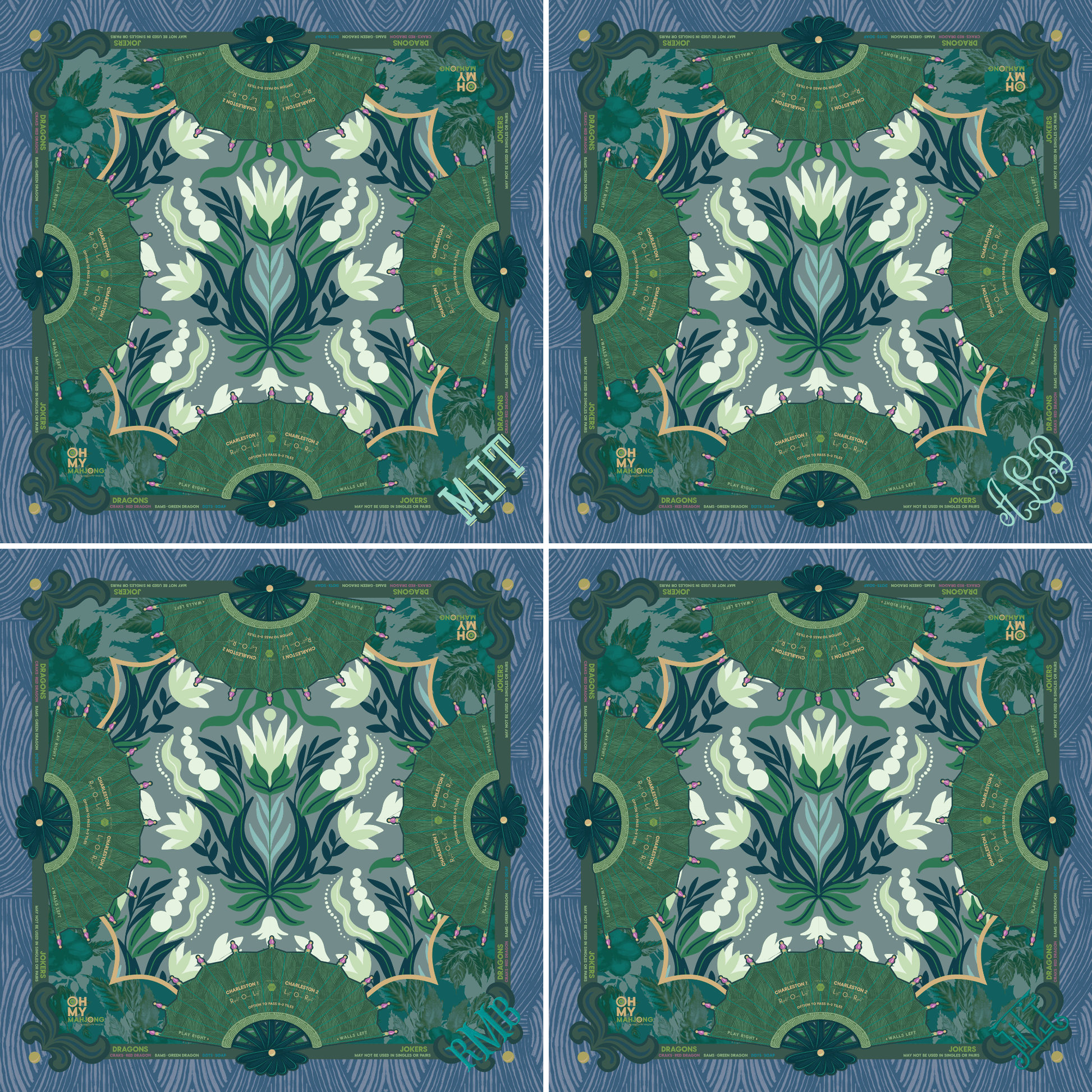 Jade Mat in Tube - Oh My Mahjong