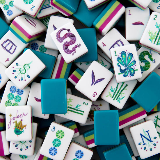 Lagoon Mahjong Tiles - Oh My Mahjong