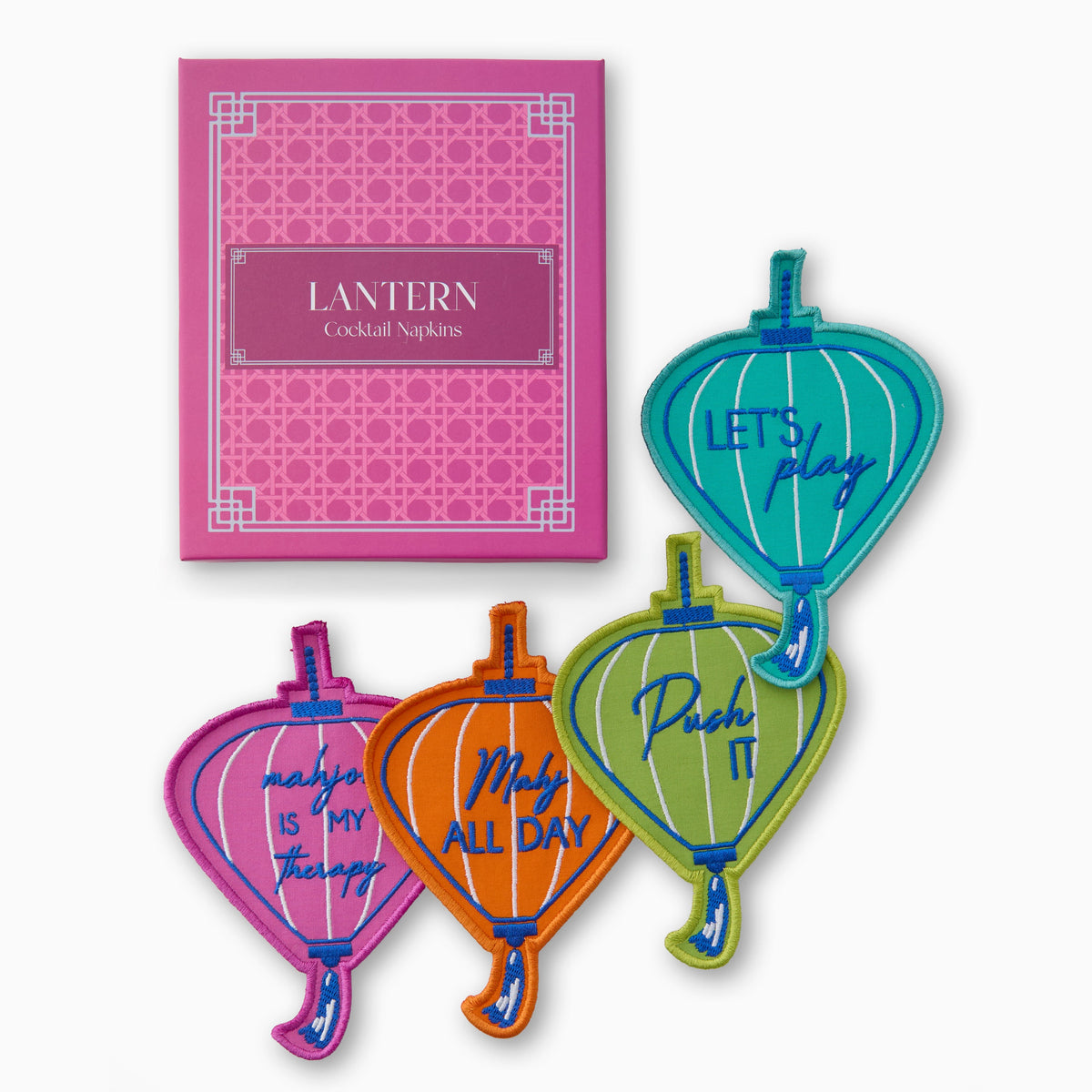 Lantern Cocktail Napkins - Oh My Mahjong