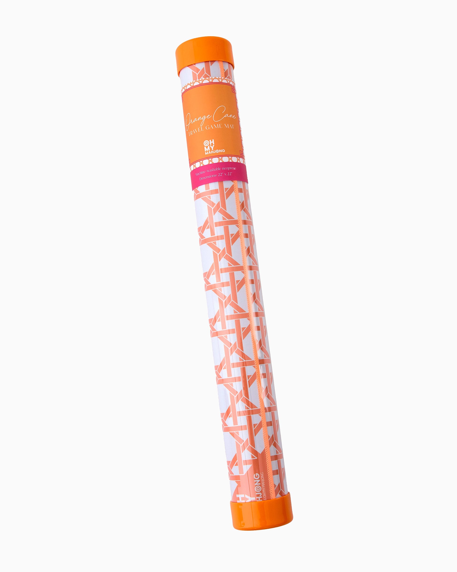 Mini Orange Cane Mat - Oh My Mahjong