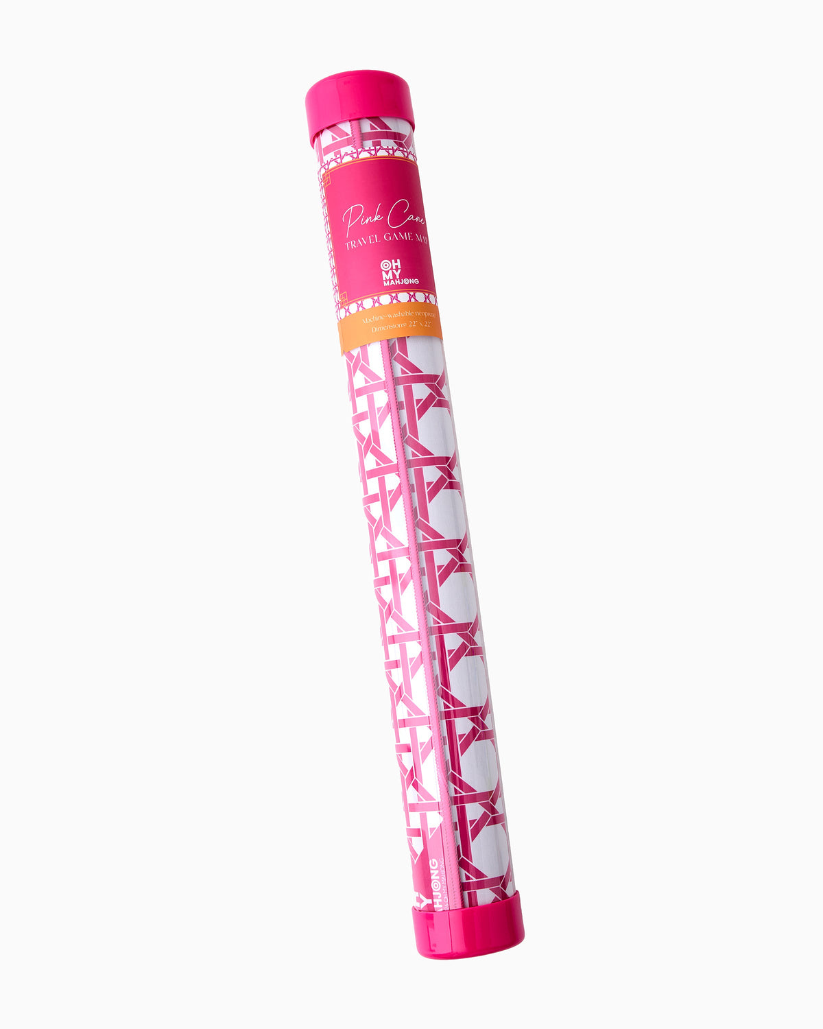 Mini Pink Cane Mat - Oh My Mahjong