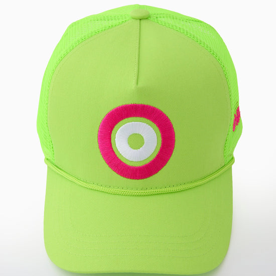 Neon Green Dot Hat - Oh My Mahjong