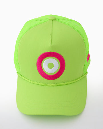 Neon Green Dot Hat - Oh My Mahjong