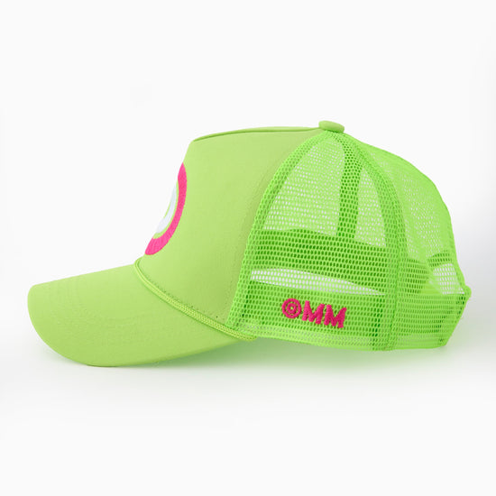 Neon Green Dot Hat - Oh My Mahjong
