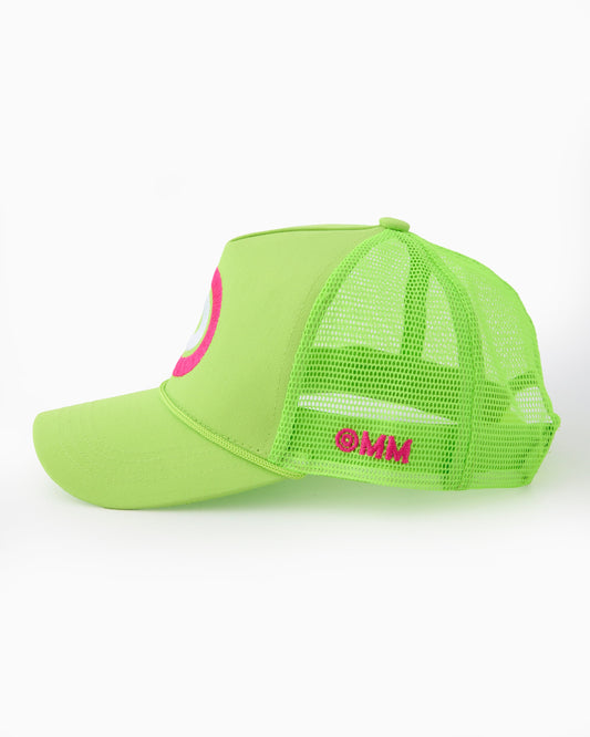 Neon Green Dot Hat - Oh My Mahjong