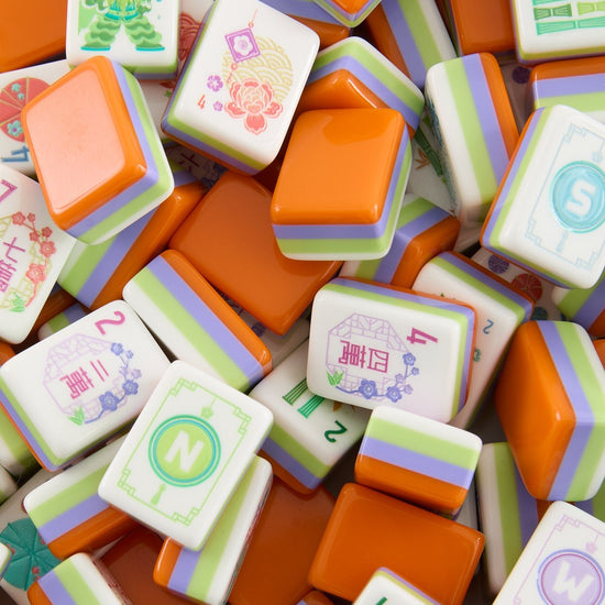 Papaya Spritz Mahjong Tiles - Oh My Mahjong