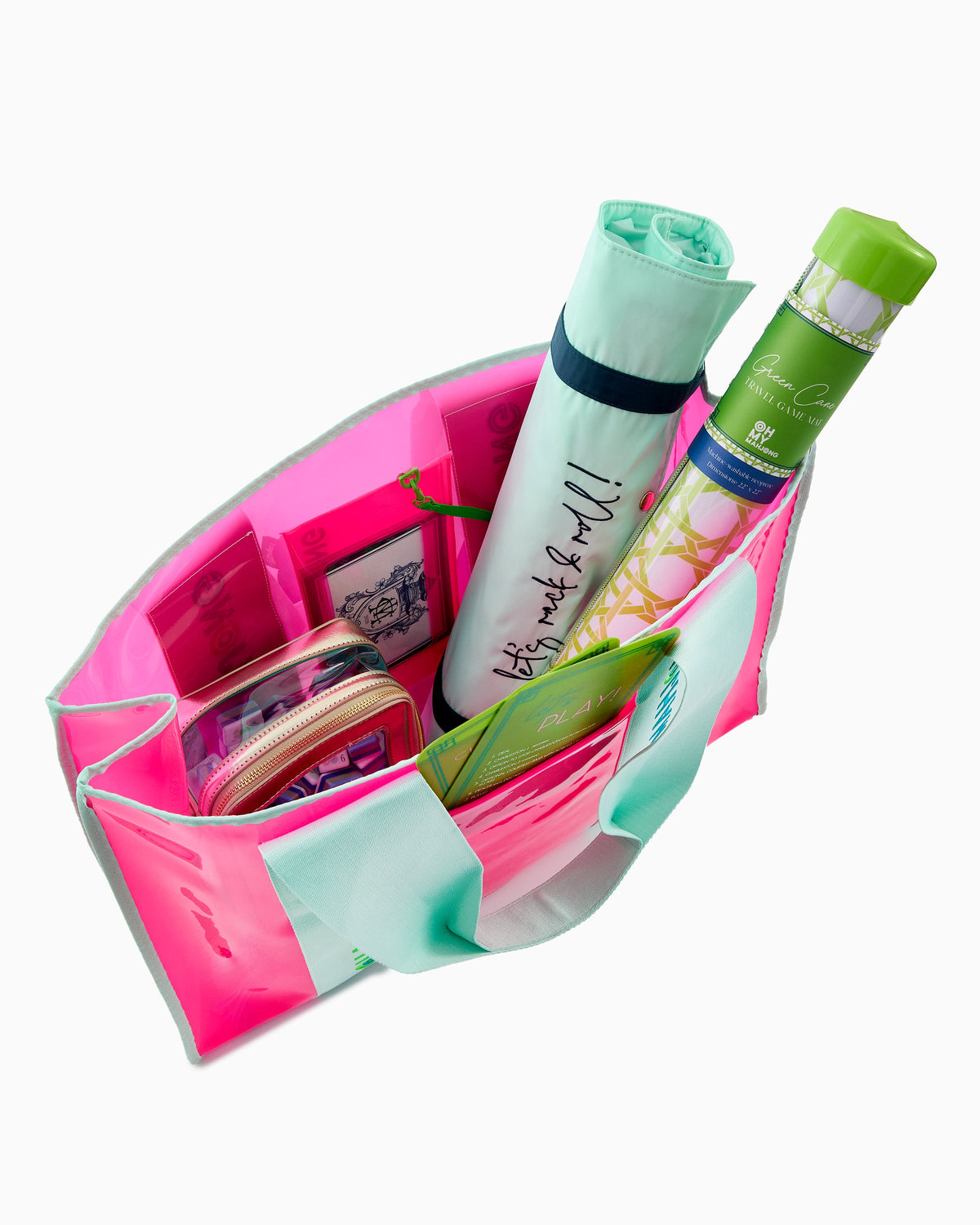 Pink Beach Bag - Oh My Mahjong