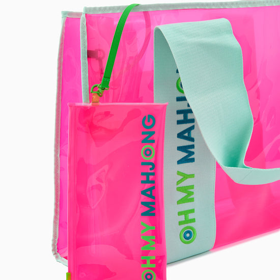 Pink Beach Bag - Oh My Mahjong