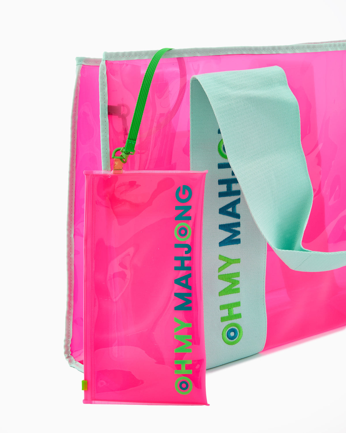 Pink Beach Bag - Oh My Mahjong