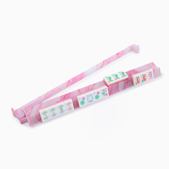 Pink Quartz Rack and Pusher Set - Oh My Mahjong
