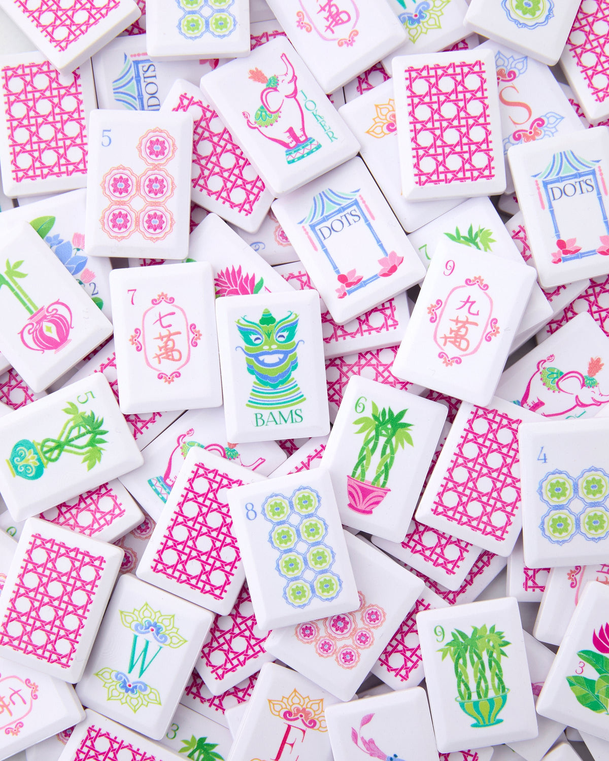 Poppy Debutante Tile Set - Oh My Mahjong