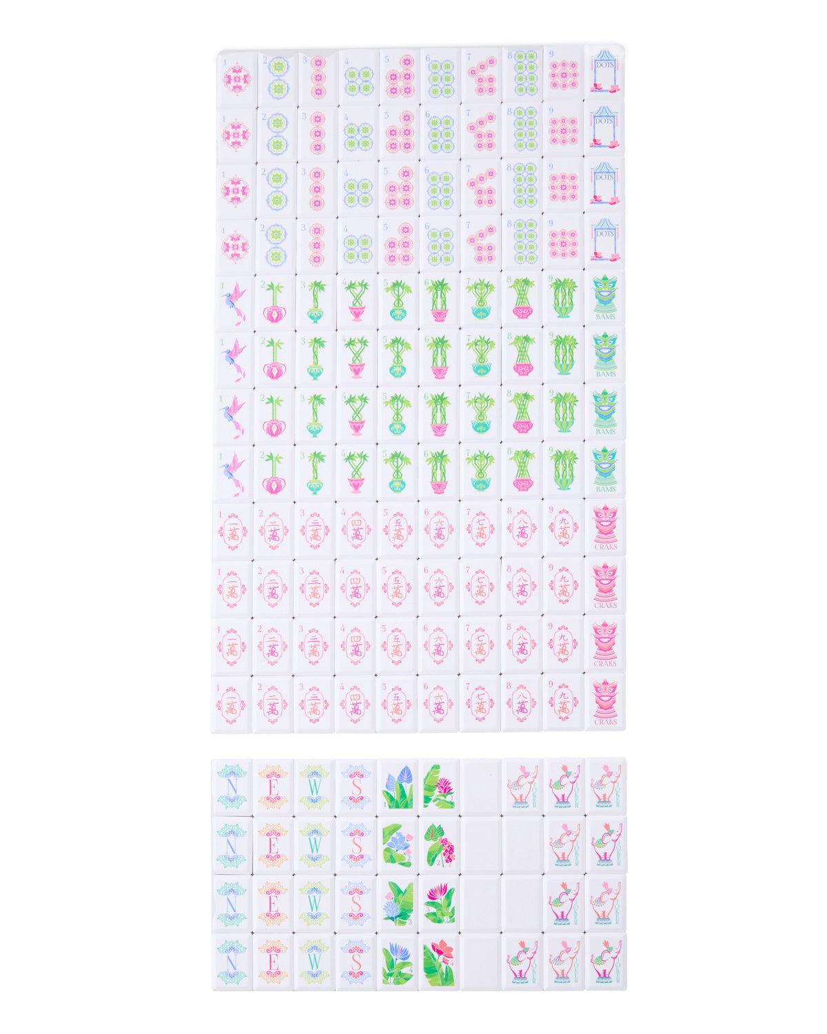 Poppy Debutante Tile Set - Oh My Mahjong