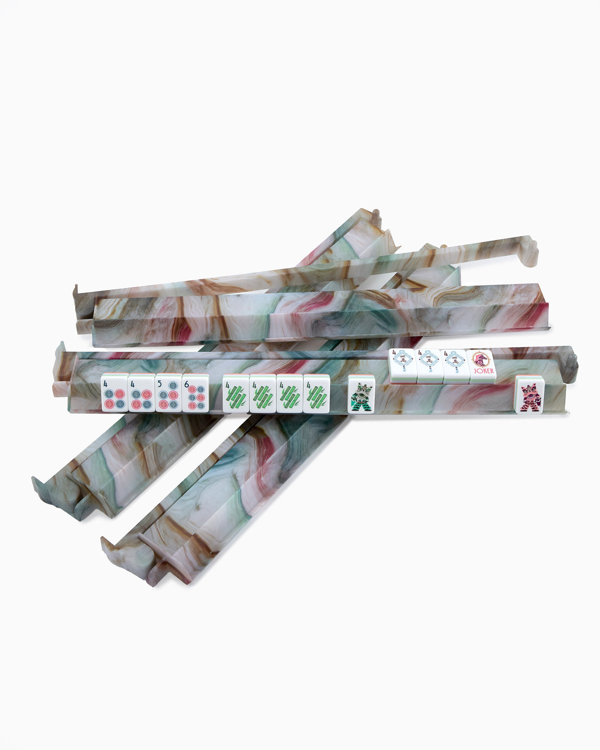 Sandstone Rack and Pusher Set - Oh My Mahjong