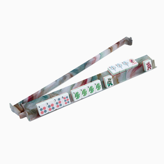 Sandstone Rack and Pusher Set - Oh My Mahjong