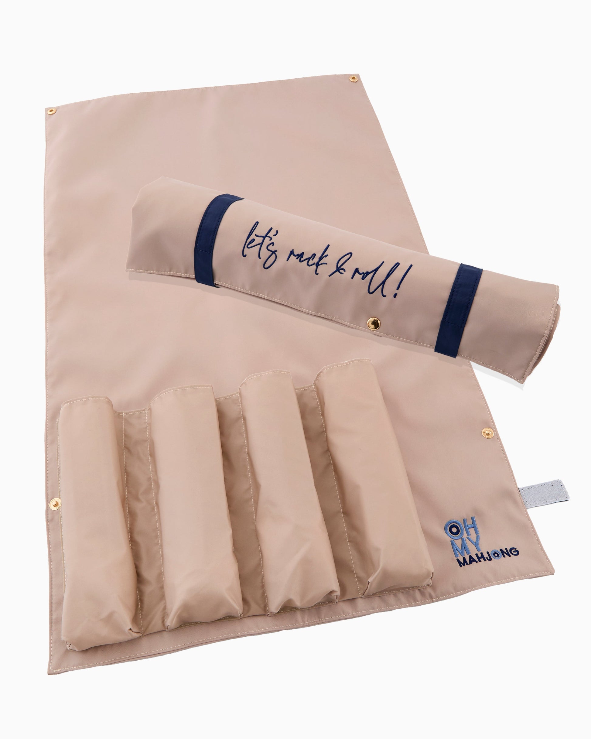 Tan Let's Rack & Roll Bag - Oh My Mahjong