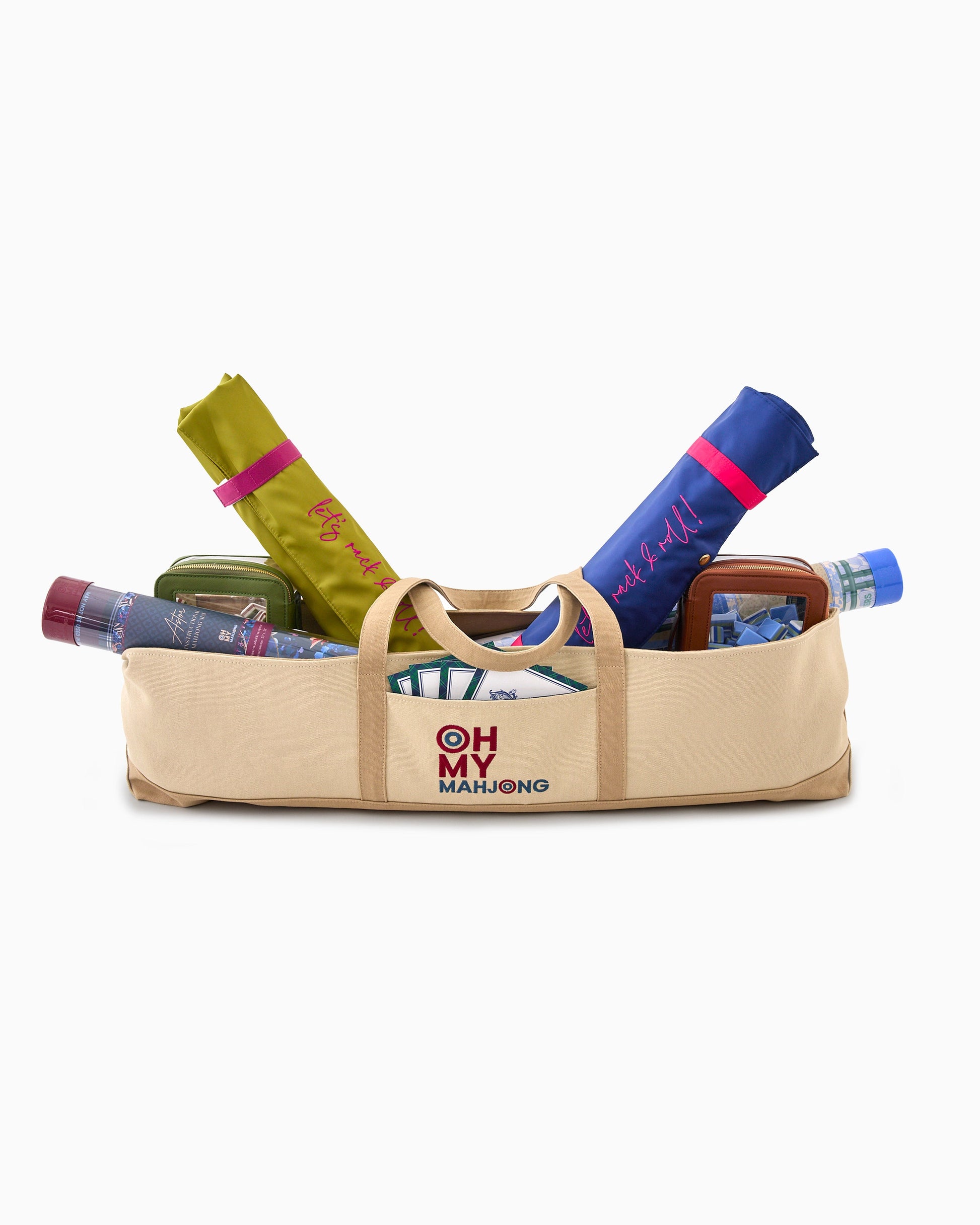 Taupe Mat Storage Bag - Oh My Mahjong