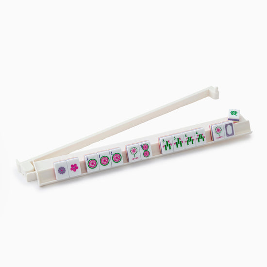 White Acrylic Rack & Pusher Set - Oh My Mahjong