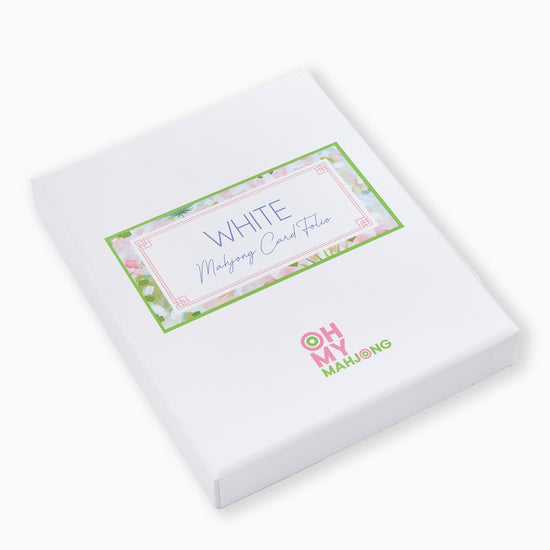 White Mahjong Card Folio - Oh My Mahjong